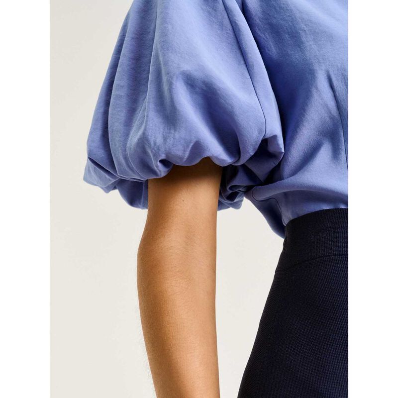 Veronika Maine Drapey Modal Blend Blouson Sleeve Shirt image number 6